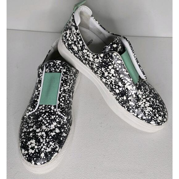 Pierre Hardy Slider Laceless Shoes Buffed Calf Paint Spatter Men’s SZ EU 41 US 8 - Picture 1 of 10